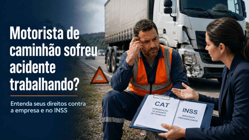 acidente motorista caminhão